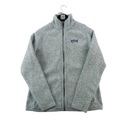 Second life - Kurtka polarowa damska slim fit szara - Jak nowy. Szare kurtki sportowe damskie Patagonia, l, bez wzorów, z materiału, bez kaptura. Za 292.56 zł.