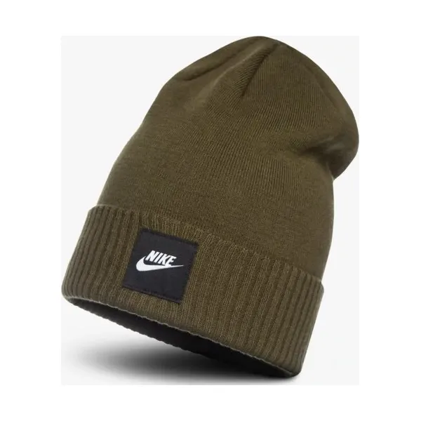 Nike Czapka Zimowa U Nk Beanie Futura , zielony, rozmiar ONE SIZE. Zielone czapki i kapelusze damskie Nike, bez wzorów, z materiału, sportowe. Za 79.99 zł.