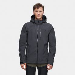 Kurtka męska softshell Alpinus Roignais. Czarne kurtki sportowe męskie Alpinus, m, bez wzorów, z softshellu, trekkingowe. Za 399.00 zł.