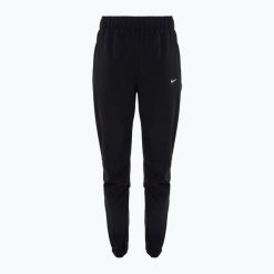 Spodnie do biegania damskie Nike Dri-Fit Fast Mid-Rise 7/8. Czarne spodnie materiałowe damskie Nike, l, bez wzorów, do biegania, dri-fit (nike). Za 379.99 zł.