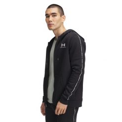 Bluza z kapturem i zamkiem błyskawicznym Under Armour Icon Fleece. Białe bluzy męskie Under Armour, bez wzorów, z kapturem. Za 349.60 zł.