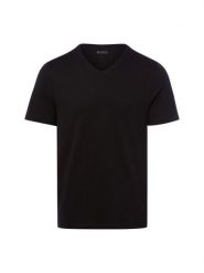 BOSS T-shirty pakowane po 3 szt. Mężczyźni Dżersej czarny, L. Czarne t-shirty męskie Boss, l, bez wzorów, z bawełny, bez kołnierzyka. Za 209.95 zł.