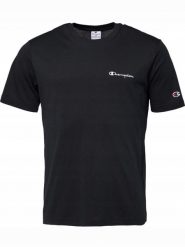 KOSZULKA męska CHAMPION 221798-KK001 t-shirt bawełniany sportowa czarna S. Czarne t-shirty męskie Champion, l, bez wzorów, z bawełny, sportowe, bez kołnierzyka. Za 79.00 zł.