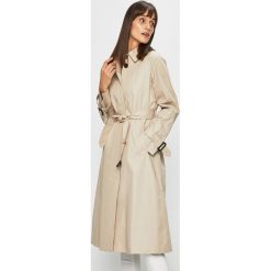 Tommy Hilfiger - Trencz. Szare kurtki damskie Tommy Hilfiger, l, bez wzorów, z bawełny, bez kaptura. W wyprzedaży za 1,249.00 zł.