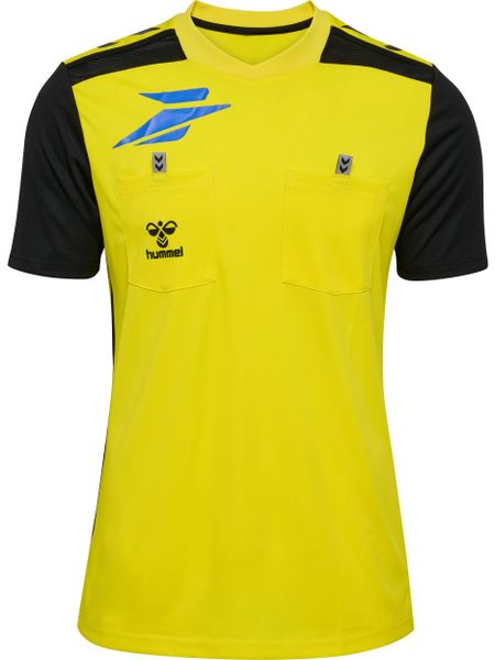 Koszulka Hummel FFHB New Referee. Żółte t-shirty damskie Hummel, xl, bez wzorów, z materiału, klasyczne, bez kołnierzyka. Za 198.00 zł.