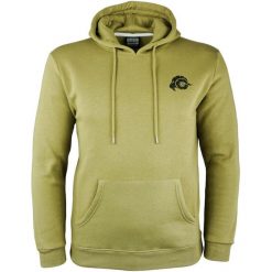 Męska bluza polarowa z kapturem i długim rękawem Outdoor. Zielone bluzy męskie GUGGEN MOUNTAIN, m, bez wzorów, z bawełny, z kapturem, outdoorowe. W wyprzedaży za 237.08 zł.