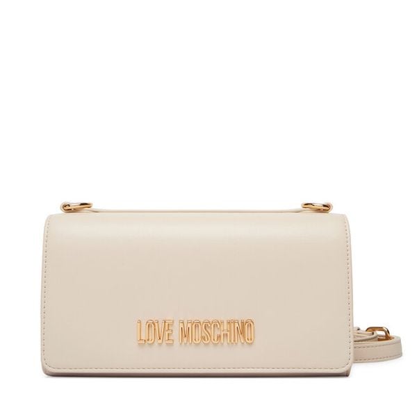 Torebka LOVE MOSCHINO. Białe listonoszki damskie Love Moschino, bez wzorów, bez dodatków. Za 467.99 zł.