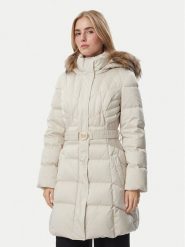 Guess Futro W6BL19 W3752 Czarny Regular Fit. Czarne płaszcze damskie Guess, l, z aplikacjami, z futra, bez kaptura. Za 864.99 zł.