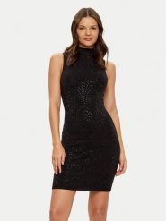 Guess Sukienka codzienna W5RK25 Z2YJ2 Czarny Regular Fit. Czarne sukienki damskie Guess, na co dzień, xs, z aplikacjami, z wiskozy, bez kołnierzyka, bez ramiączek, proste. Za 489.99 zł.