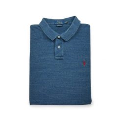 Second life - Krótki rękaw męskie polo niebieskie - Jak nowy. Niebieskie buty sportowe męskie Ralph Lauren, bez zapięcia, na golfa. Za 114.17 zł.