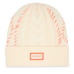 Czapka Guess. Czapki i kapelusze damskie Guess, na zimę, z aplikacjami. Za 169.99 zł.