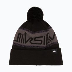 Czapka zimowa męska Quiksilver Summit Beanie. Czarne czapki i kapelusze męskie Quiksilver, na zimę, bez wzorów, z materiału, eleganckie. Za 139.99 zł.