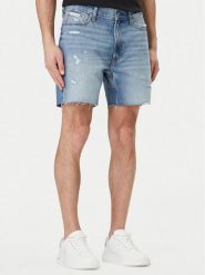 Calvin Klein Jeans Szorty jeansowe LV04RF790G Niebieski Slim Fit. Niebieskie szorty męskie Calvin Klein Jeans, m, bez wzorów, z bawełny. Za 289.99 zł.