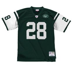 Vintage'owy T-shirt New York Jets. Zielone koszulki sportowe męskie Mitchell & Ness, bez wzorów, bez kołnierzyka, bez ramiączek, do piłki nożnej. Za 620.00 zł.