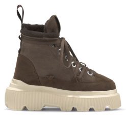 Śniegowce damskie INUIKII MATILDA SHEARLING. Brązowe śniegowce i trapery damskie Inuikii. Za 1,153.99 zł.