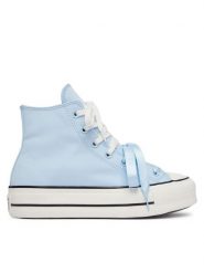 Converse Trampki A18914C Niebieski. Niebieskie trampki i tenisówki damskie Converse, bez wzorów, z materiału, bez zapięcia. Za 449.99 zł.