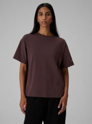 4F T-shirt loose gładki damski - brązowy L. Brązowe t-shirty damskie 4f, l, bez wzorów, z bawełny, bez kołnierzyka. Za 79.99 zł.