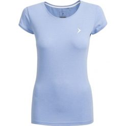 T-shirt damski TSD616 - niebieski melanż - Outhorn. Niebieskie t-shirty damskie Outhorn, melanż, z bawełny. W wyprzedaży za 24.99 zł.