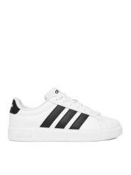 Adidas Sneakersy CEO-STREETTALK J JQ6146 Biały. Białe buty sportowe dziewczęce Adidas, bez wzorów, z materiału, bez zapięcia. Za 219.99 zł.