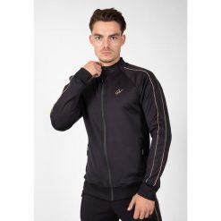 Bluza fitness męska Gorilla Wear Wenden Track Jacket. Czarne bluzy sportowe męskie GORILLA WEAR, m, bez wzorów, bez kaptura, na fitness i siłownię. Za 265.50 zł.