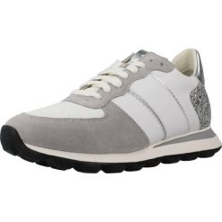 Buty GEOX D SPHERICA VSERIES Szary. Szare obuwie sportowe damskie Geox, bez wzorów, ze skóry, na fitness i siłownię. Za 346.99 zł.