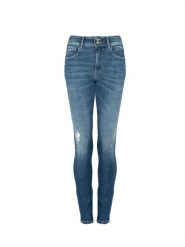 Guess Jeansy "Skinny High" | W2GA34D3ZTL | Kobieta | Niebieski. Niebieskie jeansy damskie Guess. W wyprzedaży za 289.00 zł.