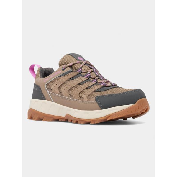 Buty turystyczne damskie Columbia Strata Trail Low Wp. Brązowe obuwie sportowe damskie Columbia, bez wzorów, trekkingowe. Za 339.00 zł.