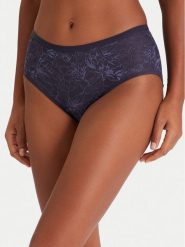 Triumph Figi klasyczne z wysokim stanem Amourette Charm 10216997 Granatowy. Niebieskie figi damskie Triumph, bez wzorów, z syntetyku. Za 99.99 zł.