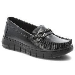 Mokasyny damskie Vinceza, cholewka ze skóry naturalnej o delikatnie połyskującym wykończeniu wsuwany fason zabudowany przód z charakterystycznym mars. Czarne mokasyny damskie VINCEZA, z lakierowanej skóry, biznesowe. Za 159.00 zł.