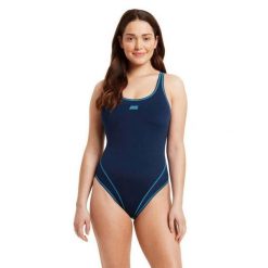 Strój Kąpielowy Zoggs Wire Masterback – Granatowy - Rozmiar 32. Niebieskie kostiumy jednoczęściowe damskie ZOGGS, xs, bez wzorów, sportowe, do pływania. Za 899.05 zł.