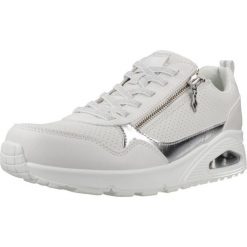 Buty SKECHERS UNO METALLIC SLIDERS Biały. Białe obuwie sportowe damskie Skechers, trekkingowe. Za 434.99 zł.
