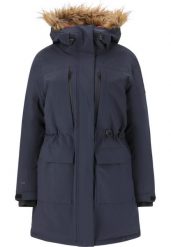 Parka damska z kapturem Whistler Bluff 10000. Niebieskie parki damskie Whistler, bez wzorów, z poliesteru, sportowe, z kapturem. Za 596.00 zł.