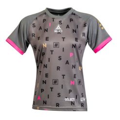 Damski jersey Select Player LFH. Szare koszulki sportowe damskie Select, bez wzorów, z jersey, bez kołnierzyka, bez ramiączek, na fitness i siłownię. Za 121.00 zł.