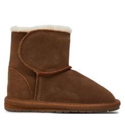 Śniegowce EMU Australia. Brązowe śniegowce dziewczęce Emu Australia, bez zapięcia. Za 259.99 zł.