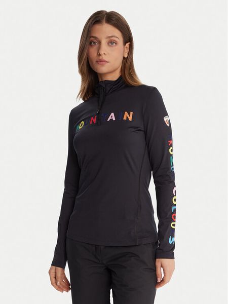 Rossignol Bluza techniczna RLOWL11 Czarny Slim Fit. Czarne bluzy damskie Rossignol, s, bez wzorów, z syntetyku, bez kaptura. Za 899.99 zł.