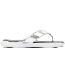 Japonki damskie New Balance SWT340B2 – szare. Szare klapki damskie New Balance, bez wzorów, klasyczne, bez obcasa. Za 79.99 zł.