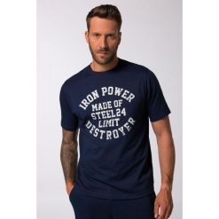 Męski T-shirt Iron Anvil fitness rękaw 1/2 szybkoschnący do roz. 7XL. Niebieskie koszulki sportowe męskie JAY-PI, m, bez wzorów, z bawełny, bez kołnierzyka, bez ramiączek, na fitness i siłownię. Za 143.99 zł.