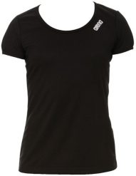 Arena KOSZULKA DAMSKA PERFORMANCE TEE BLACK 1D20050 ROZMIAR XS. Czarne t-shirty damskie Arena, xs, bez wzorów, bez kołnierzyka. Za 67.62 zł.
