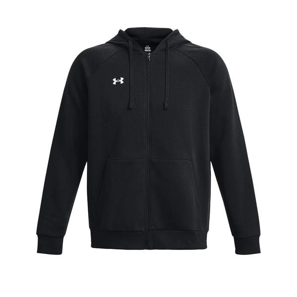 Bluza Rozpinana Męska Polar Rival. Czarne bluzy męskie Under Armour, l, bez wzorów, z bawełny, z kapturem, na fitness i siłownię. Za 280.40 zł.