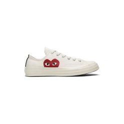 Converse Comme des Garçons Play Blanche Basse. Białe trampki i tenisówki damskie Converse, bez wzorów, bez zapięcia. Za 716.67 zł.