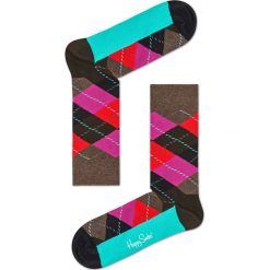 Happy Socks - Skarpety Argyle. Czarne skarpety męskie Happy Socks, z bawełny. W wyprzedaży za 29.90 zł.