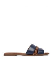 Lasocki Klapki CEO-WI33-CONA-05 Granatowy. Niebieskie klapki damskie Lasocki, bez wzorów, ze skóry, bez obcasa. Za 149.99 zł.