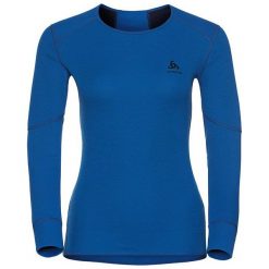 Odlo Koszulka l/s crew neck X-WARM niebieska r. XL (155161). Bluzki damskie marki Odlo. Za 169.93 zł.