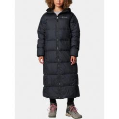 Kurtka Zimowa Damska Columbia Puffect II. Czarne kurtki damskie Columbia, na zimę, bez wzorów, bez kaptura, trekkingowe. W wyprzedaży za 730.15 zł.
