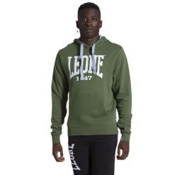 Męska bluza z kapturem Leone 1947 Apparel. Zielone buty sportowe męskie LEONE 1947 APPAREL, z tkaniny, bez zapięcia, na fitness i siłownię. W wyprzedaży za 139.75 zł.