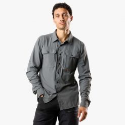 Koszula → turystyka → męska → Swedemount → Lofoten Hiking Shirt. Zielone koszule męskie SWEDEMOUNT, m, bez wzorów, biznesowe, bez kołnierzyka, bez ramiączek. Za 199.99 zł.