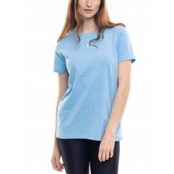 Koszulka Kobieta Sportowa Under Armour T-shirt Bluzka Bawełniana roz. XS. Niebieskie koszulki sportowe damskie Under Armour, l, bez wzorów, z bawełny, bez kołnierzyka, bez ramiączek, na fitness i siłownię. Za 94.00 zł.