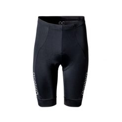 Krótkie spodenki kolarskie do kolarstwa górskiego. Czarne buty sportowe męskie ACELERA, bez wzorów, rowerowe. W wyprzedaży za 118.40 zł.