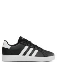 Adidas Sneakersy Grand Court GW6503 Czarny. Czarne buty sportowe dziewczęce Adidas, bez wzorów, z syntetyku, bez zapięcia. Za 129.99 zł.
