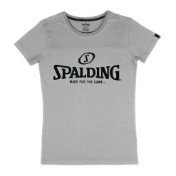Koszulka damska Spalding Essential Logo. Czerwone t-shirty damskie Spalding, xl, bez wzorów, z materiału, klasyczne, bez kołnierzyka. Za 176.00 zł.